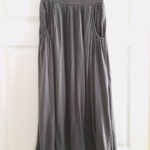 Garnet Hill Maxi Skirt with Pockets